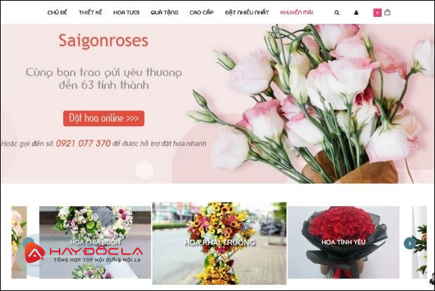 Saigon Roses dịch vụ tặng hoa TPHCM