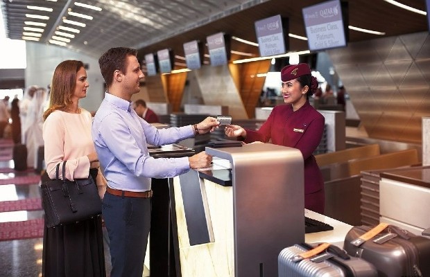 kinh nghiệm đặt vé Qatar Airways- checkin
